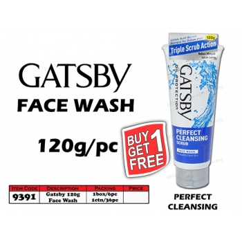 9391 Gatsby Face Wash 120g - Perfect Cleansing- Buy1Get1free